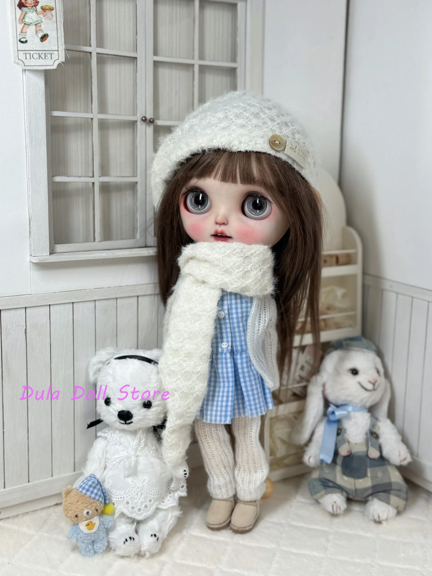 Dula Pop Kleding voor Blythe Sneeuwwitje sjaal hoed jurk baby pak ob24 ob22 Diandian Azone Licca ICY JerryB 1/6 Bjd Pop