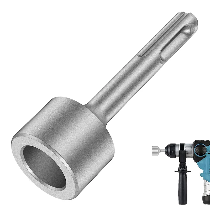 

SDS-Plus T Post Ground Rod Driver, Drill Bit Driver Durable Hammer Drill Rod Converter for Hammer Drill Grounding Rods E