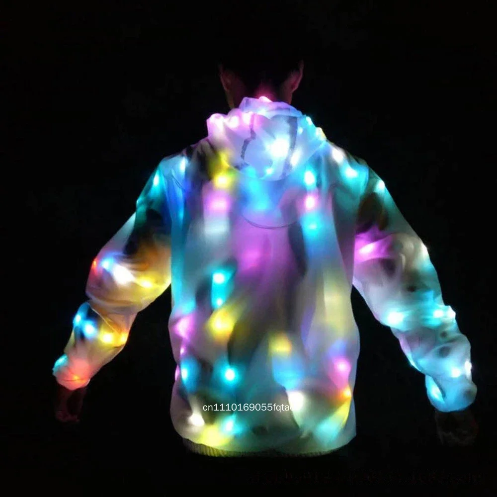 LED Light Up Costume Red Laser Bra Flashing Stage Performance Bar KTV Bottle Service Prop Halloween Cosplay Wear Glow Stick Wear