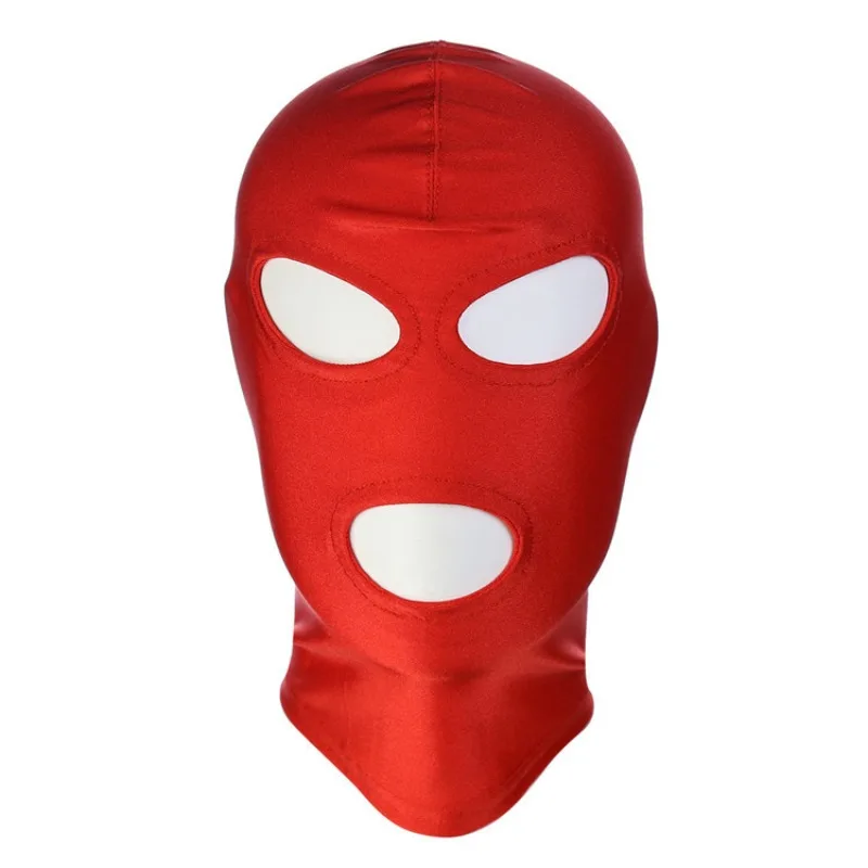 Mask Hood BDSM Role Playing Game Erotic Cosplay Prop Fetish Open Mouth Hood Mask Sex Toy for Woman Man Couple Products