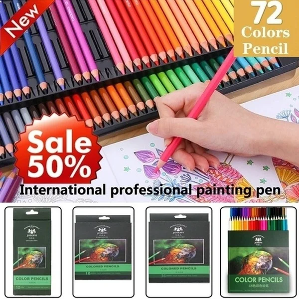 

72 Color Professional Oil Paint Pencil Set, Artist's Drawing and Sketching Pen, School Art Supplies, Color Pencils