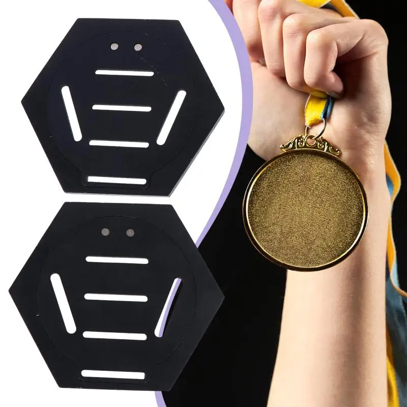 Medal Display Stand, Multifunctional Showcase Award Holder, Wooden Medal Hanger, Honeycomb Holder For Wall, Volleyball Football