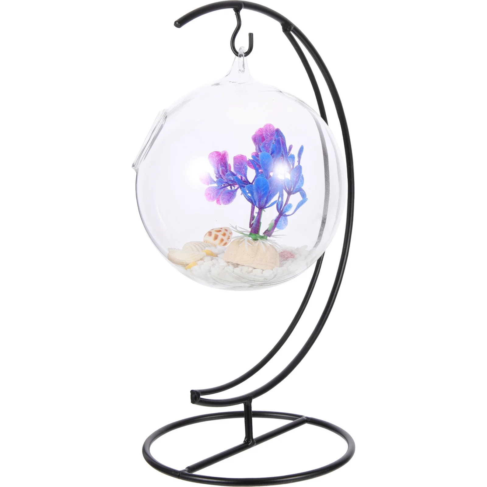 

Desktop Betta Tank Household Aquarium Multi-Function Suspended Glass Fish Tank Stylish Clear Tabletop Aquarium Fish Supply