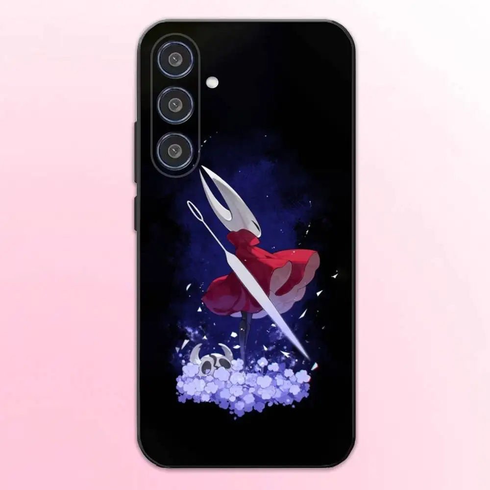 حافظة هاتف Silksong H-Hollow Knight لهاتف سامسونج جالاكسي A73، A72، A71، A70، A53، A52، A51، غطاء أسود ناعم آخر #6