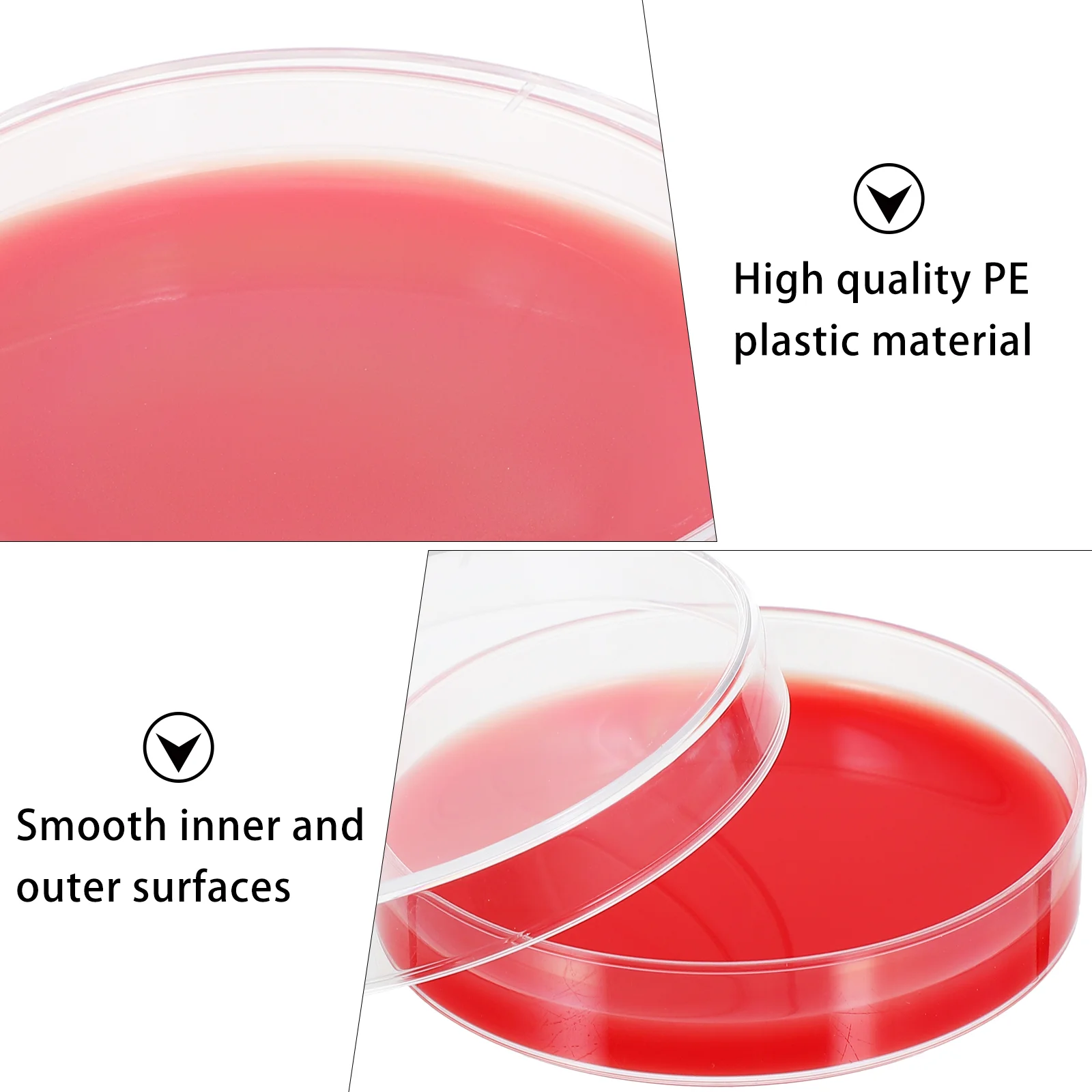 10 placas de placa de ágar sangue dos pces laboratórios cultura médio petri crescimento de infusão ou