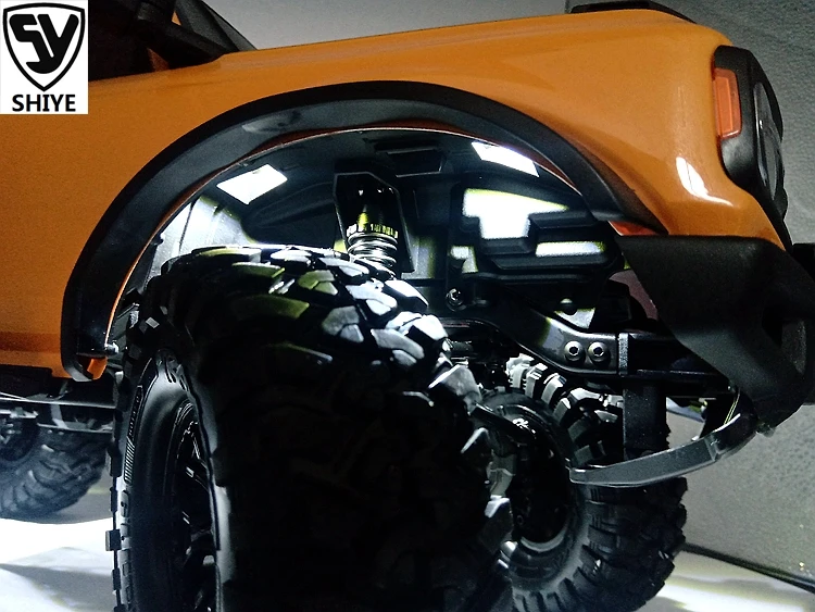 Para Trax/como Trx-4 92076-4 Bronco luces de chasis 1/10 piezas de vehículos de escalada sobre orugas luces de arco de rueda
