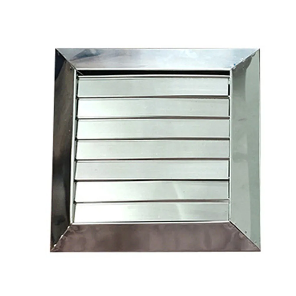 Stainless Steel Louvre 100/150mm External Wall Rain Cap For Outdoor Exterior Walls Movable Square Vents High Quality