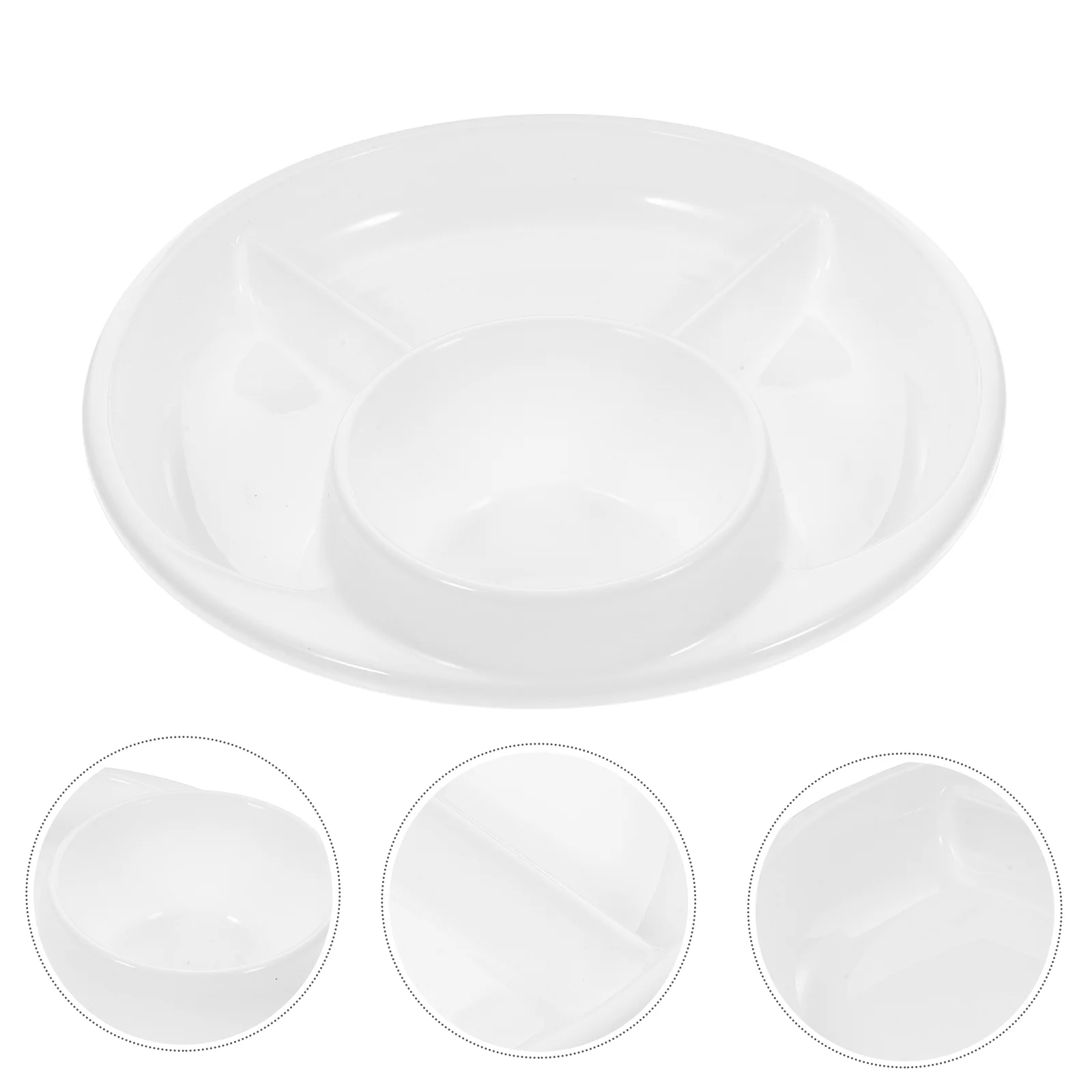 Compartment Plate Flatware Baby Plates Dining Reduce Fat Salad Food Grade Pp Divided Dinner Child Kitchen Tableware