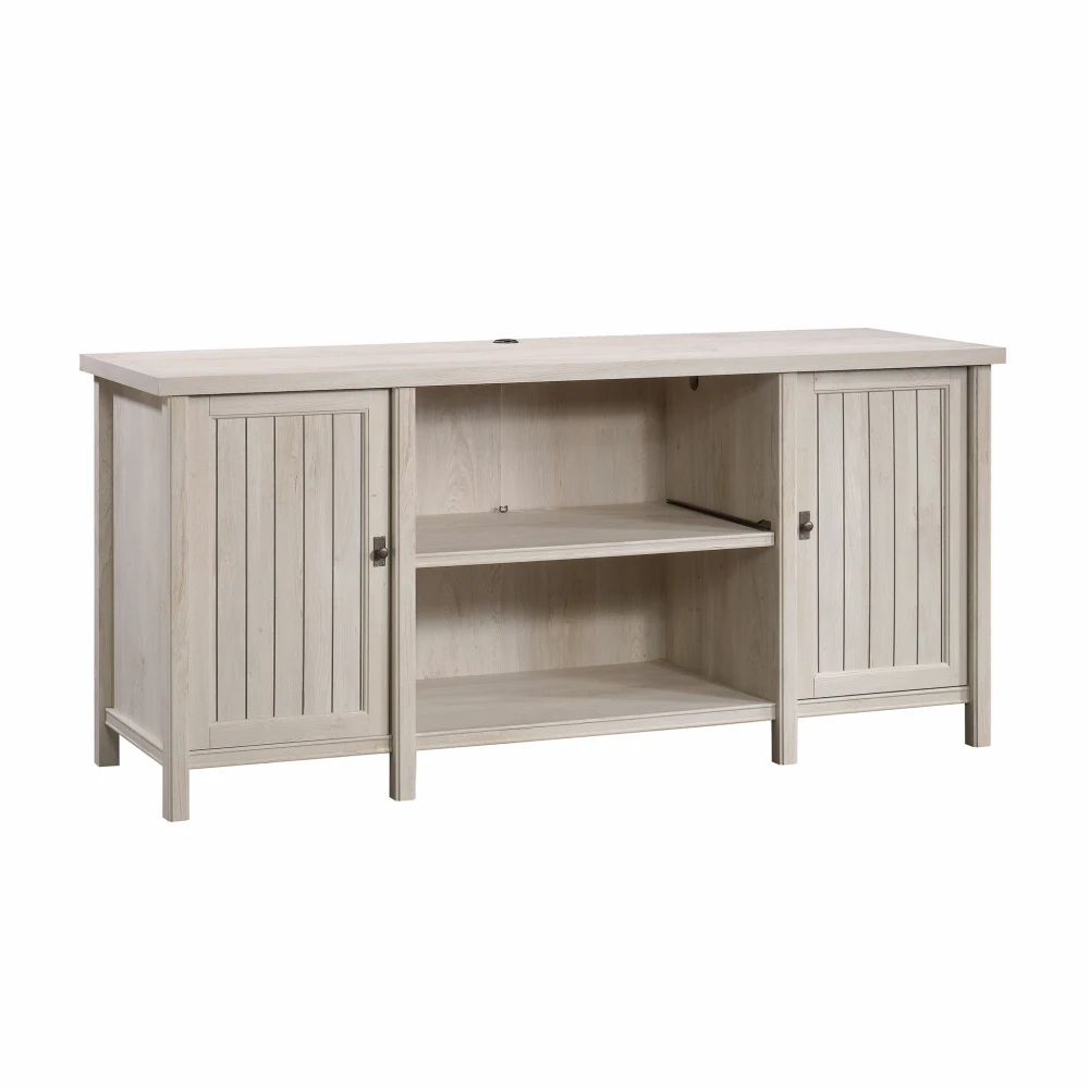 

Coastal Credenza со шкафами и полками, компьютерный стол с серым отделкой