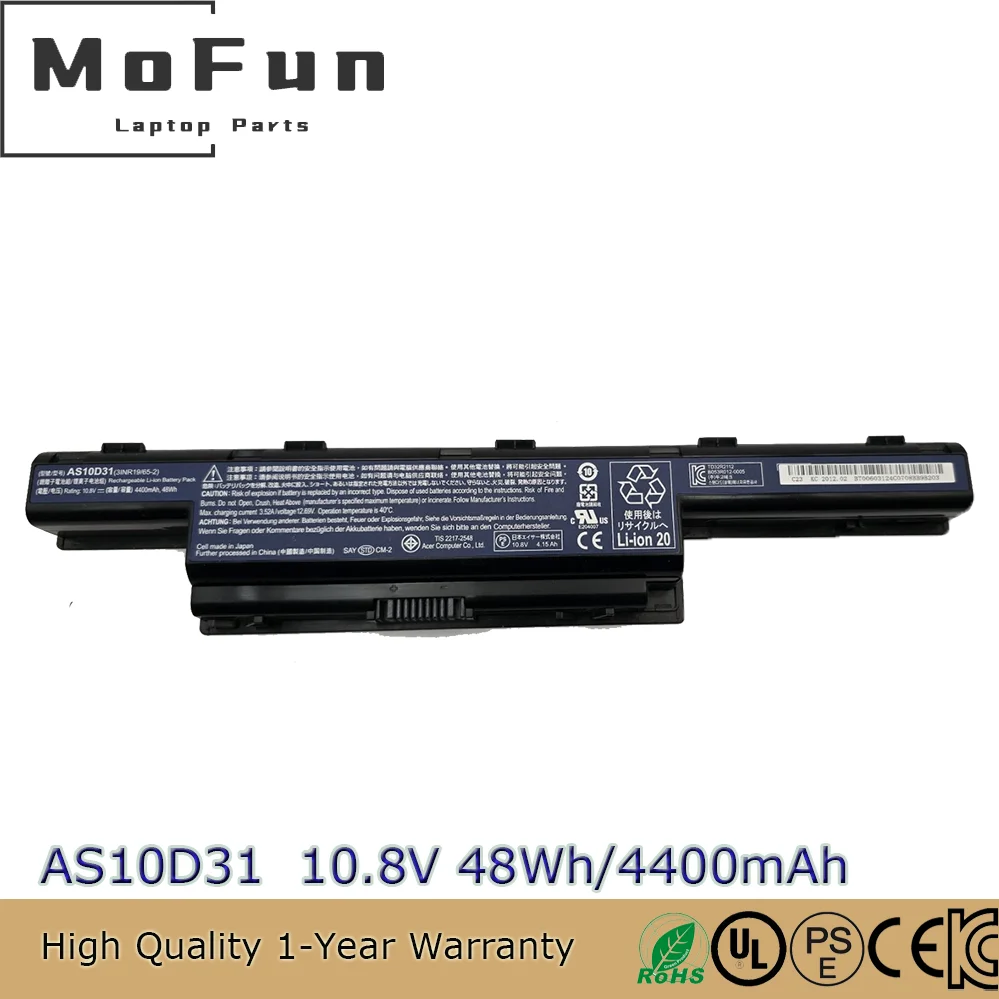 

New AS10D31 AS10D41 AS10D5E Battery for Acer Aspire 4741 5742 5750 5560G 5253 E1-471G E1-571G V3-551G V3-571G