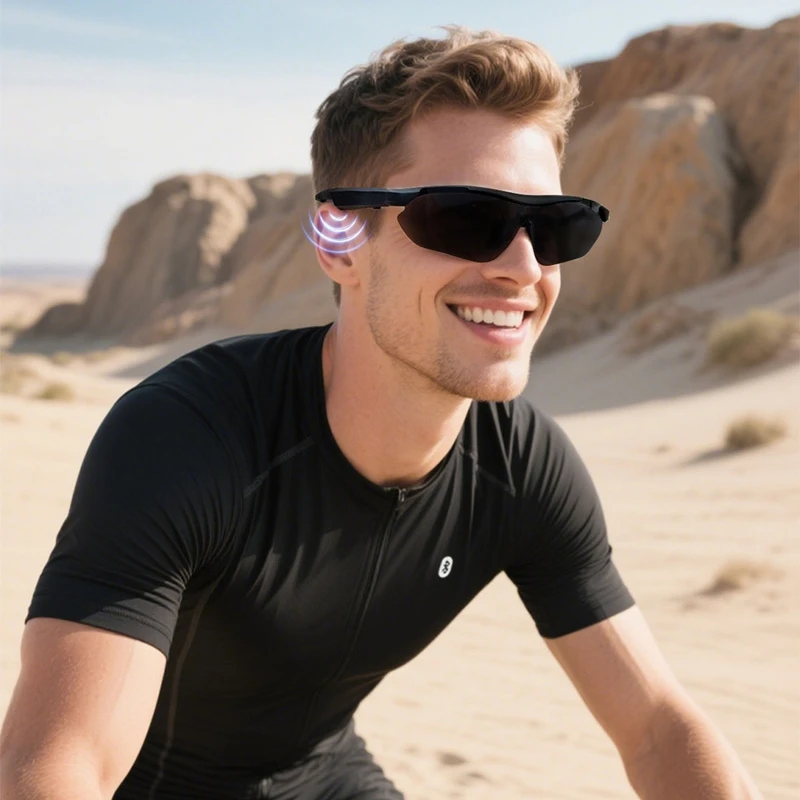 

Smart Wireless Cycling Sunglasses Bluetooth Voice Calls Outdoor Sports Glasses Comfortable To Wear Uv Protection Glasses
