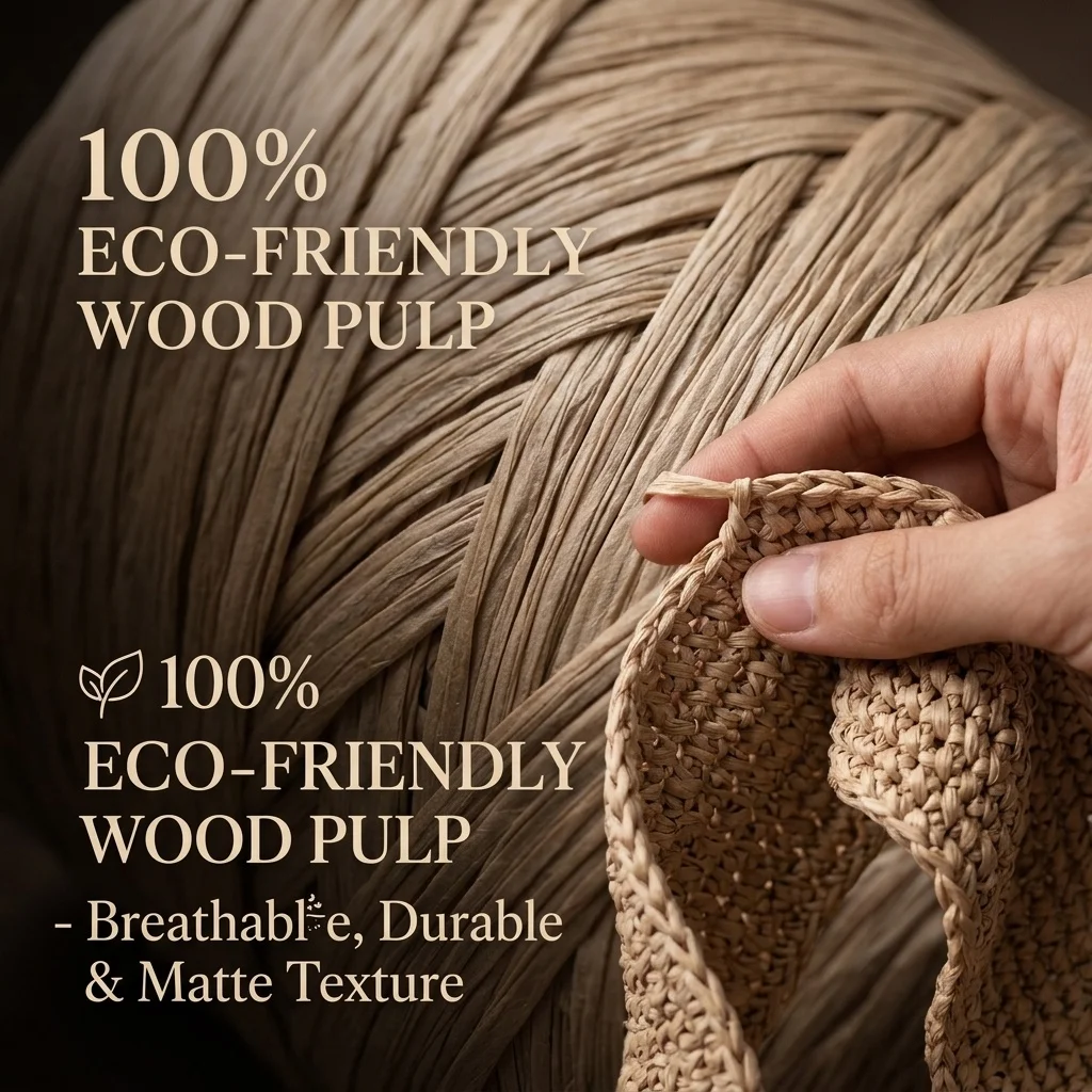 31 Farben 150m Raffia-Strohgarn für Handhäkeln DIY Strickgarn zur Herstellung von Sommer-Strandhüten Geflochtene Handtaschen Bastelbedarf – Detail 8