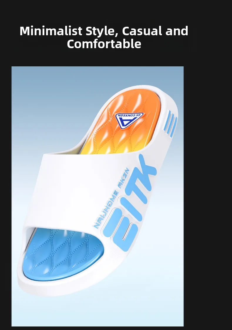 Pantuflas para Hombre 2025, Suela Gruesa, Antideslizantes, para Interiores, Baño, Ducha, Estudiantes, Cómodas, Material PVC