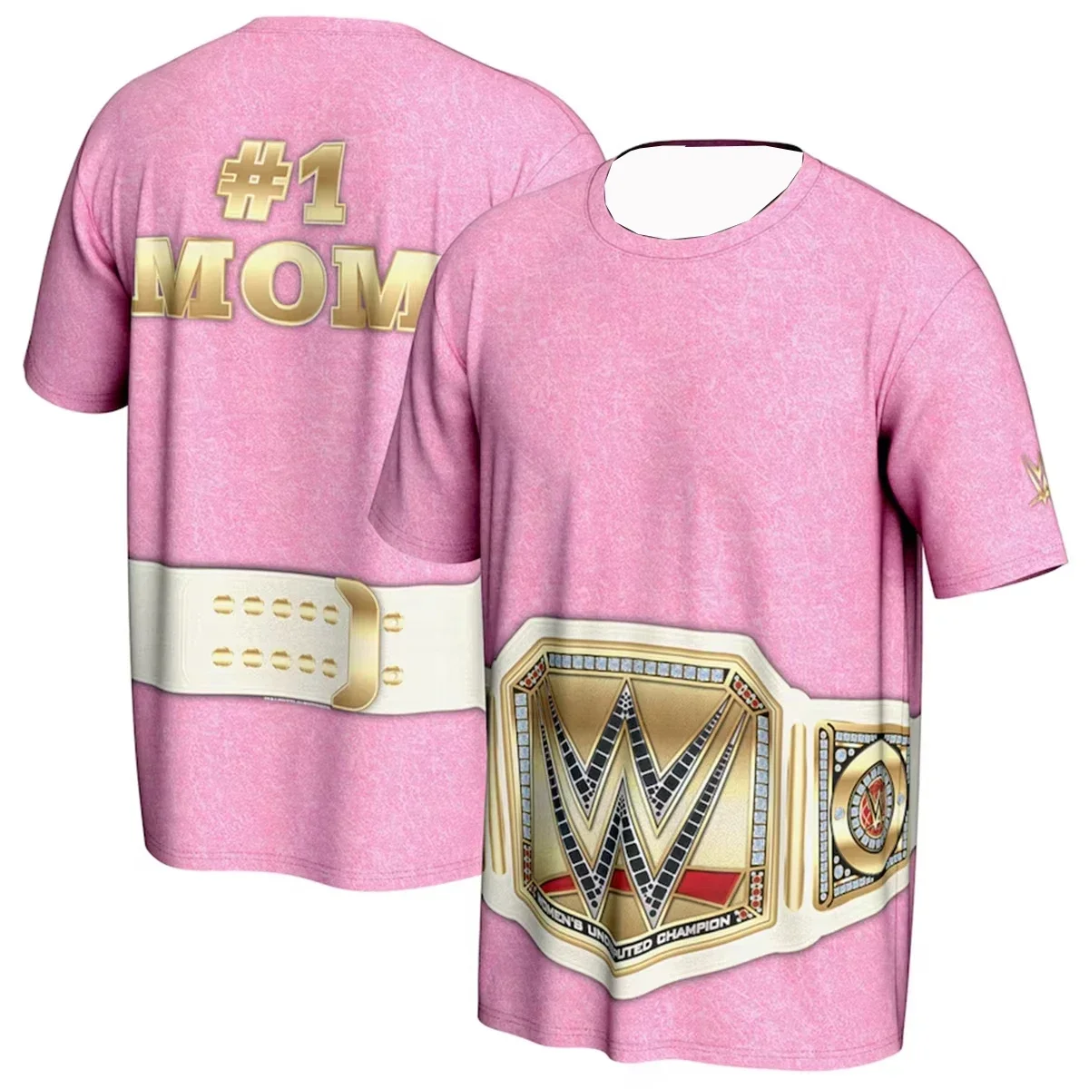 Nouveau style 2025, à la mode, haut de gamme, T-shirt feuille intercontinentale lutte à manches courtes