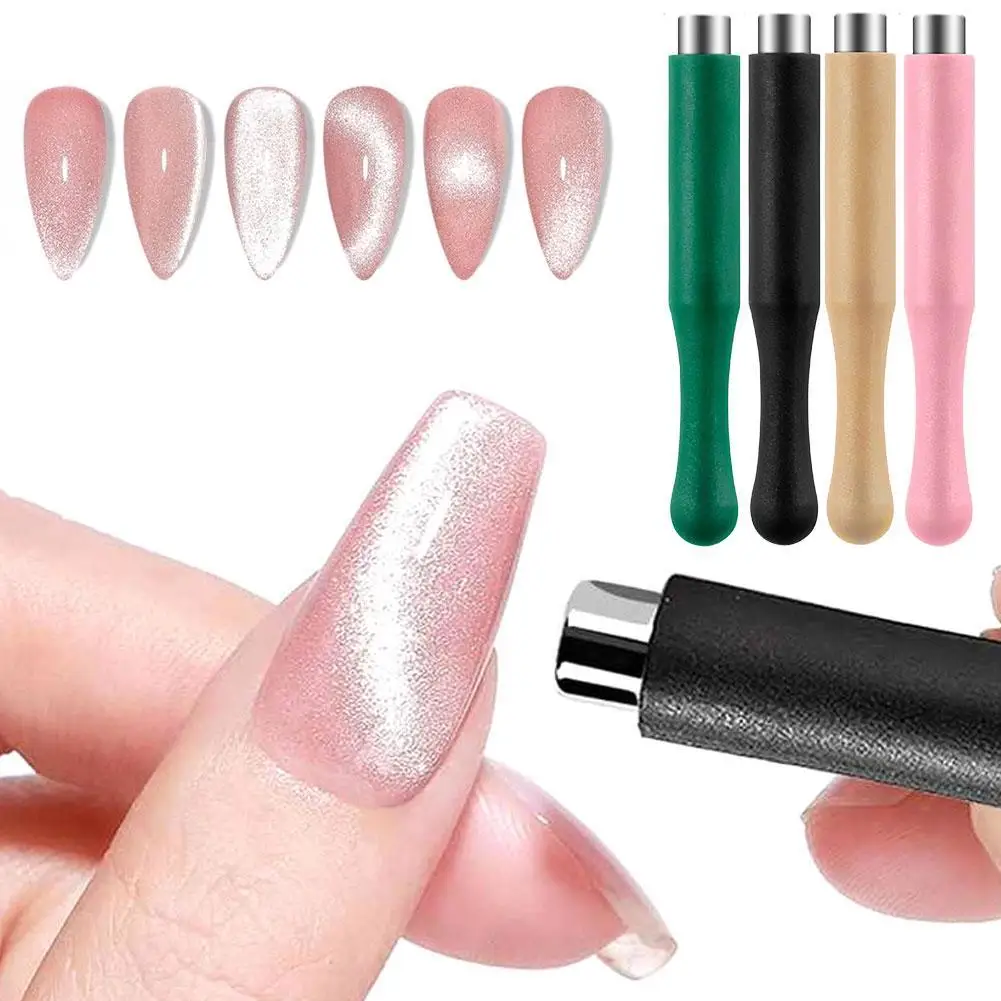 Nail Art Cat Eye Magnet Super Strong Thick Strip Magnet Cat Eyes Magnet For Nail Gel Polish 3D Multi-Function Manicure Tool