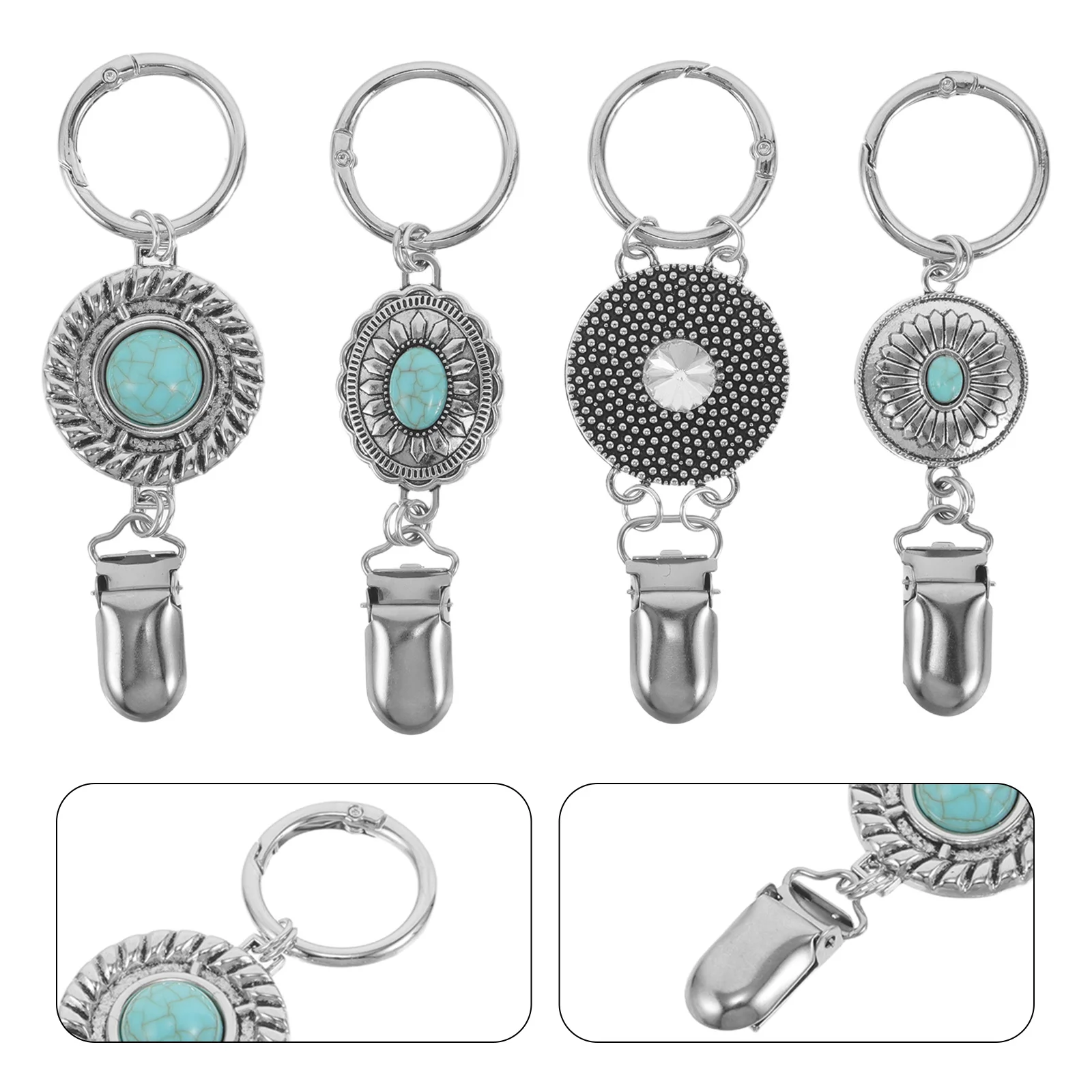 

4Pcs Travel Hat Clips - Windproof Hat Holder for Bag Luggage - Hands- Retainer Clip - Portable Organizer for Sun Hats