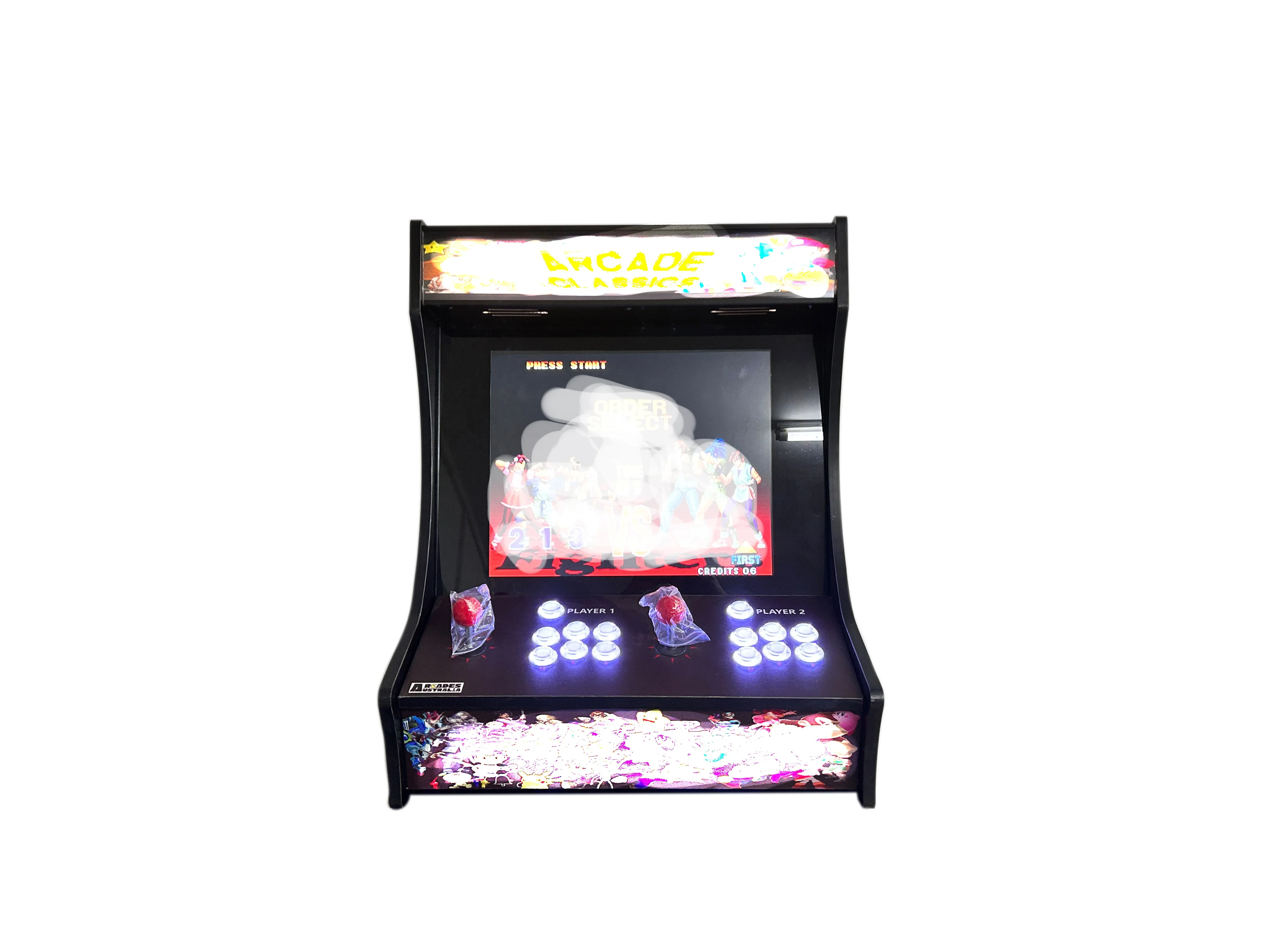 Coin operated games console   with   in 10000 games  bartop 3D version   Players arcade game machines