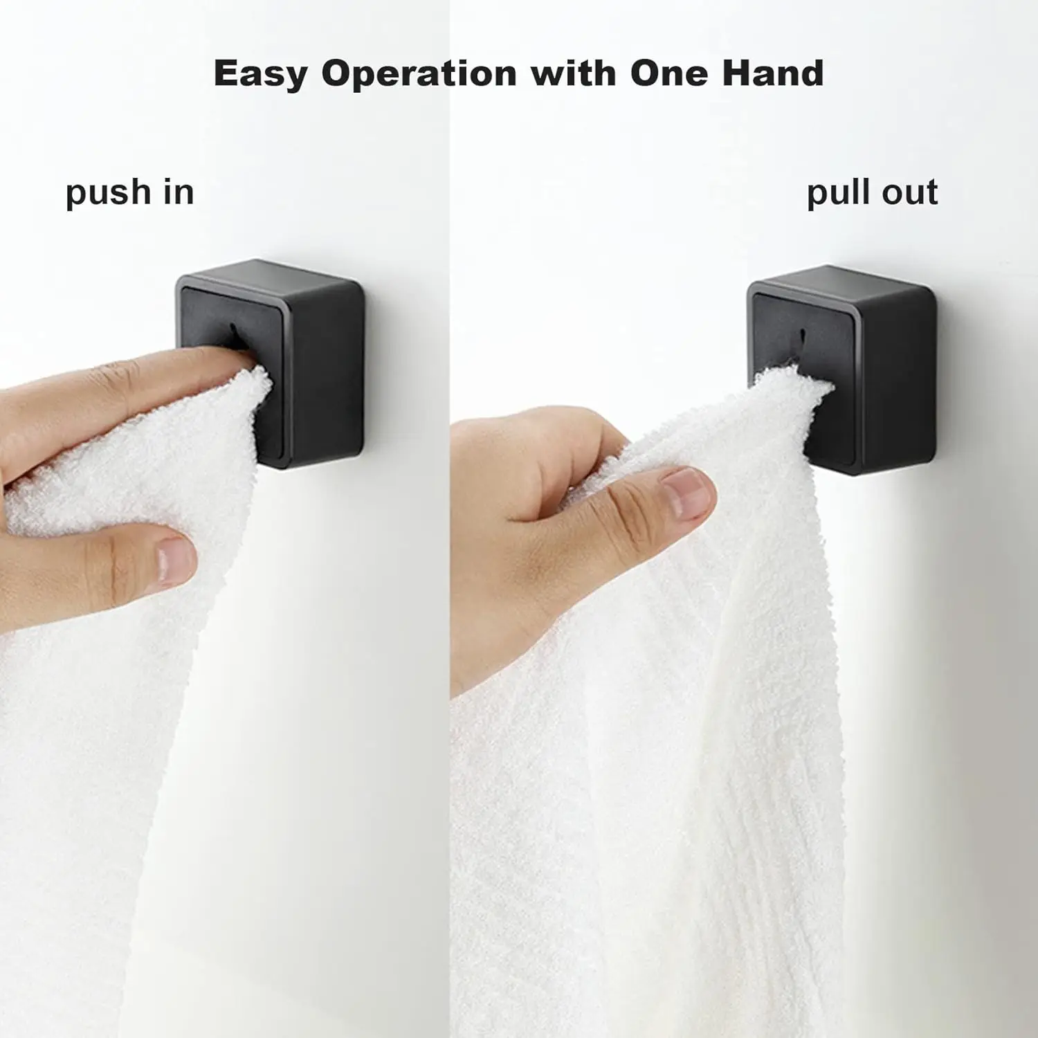 1/3pcs Waterproof Towel Hook With Self-Adhesive Backing,Universal Dish Cloth Holder For Bathroom And Kitchen ,Easy Installation