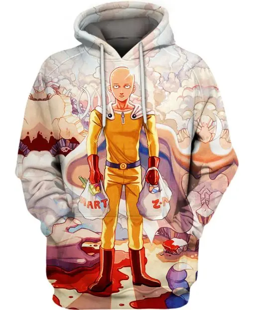 Hot Sale Anime Manga One Punch Man 3D Print Hoodie Men Women Hooded Sweatshirts Fashion Tracksuit Hoodies Harajuku Kids Clothing