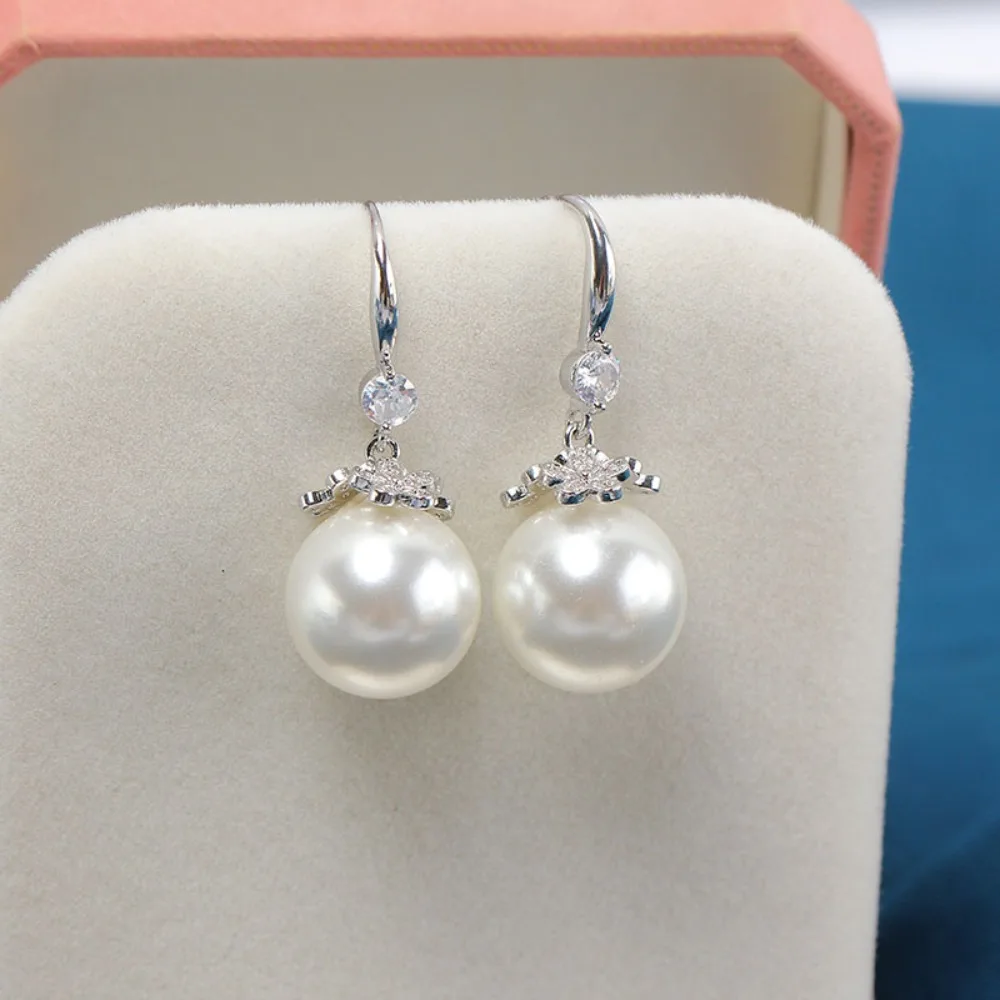 

6PCS S925 Sterling Silver Needle 18K Gold Wrapped Plated Brass Earring Settings Diy Jewelry Pearl Earrings Accessories