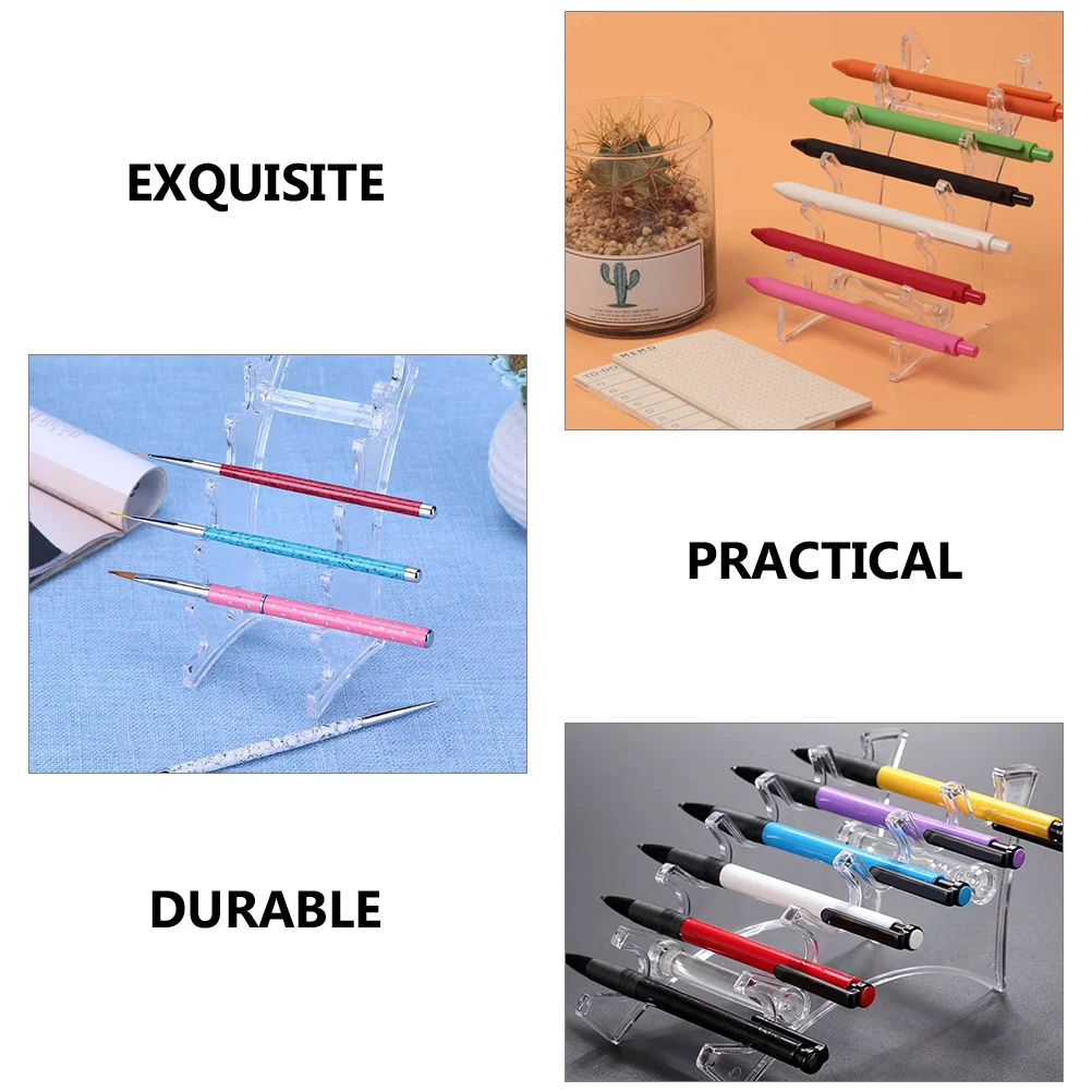 Kunststoff Stift halter Ständer Stift Rack Rack Stift Pinsel Display Ständer für Home Office 17,00x8,70x7,50 cm