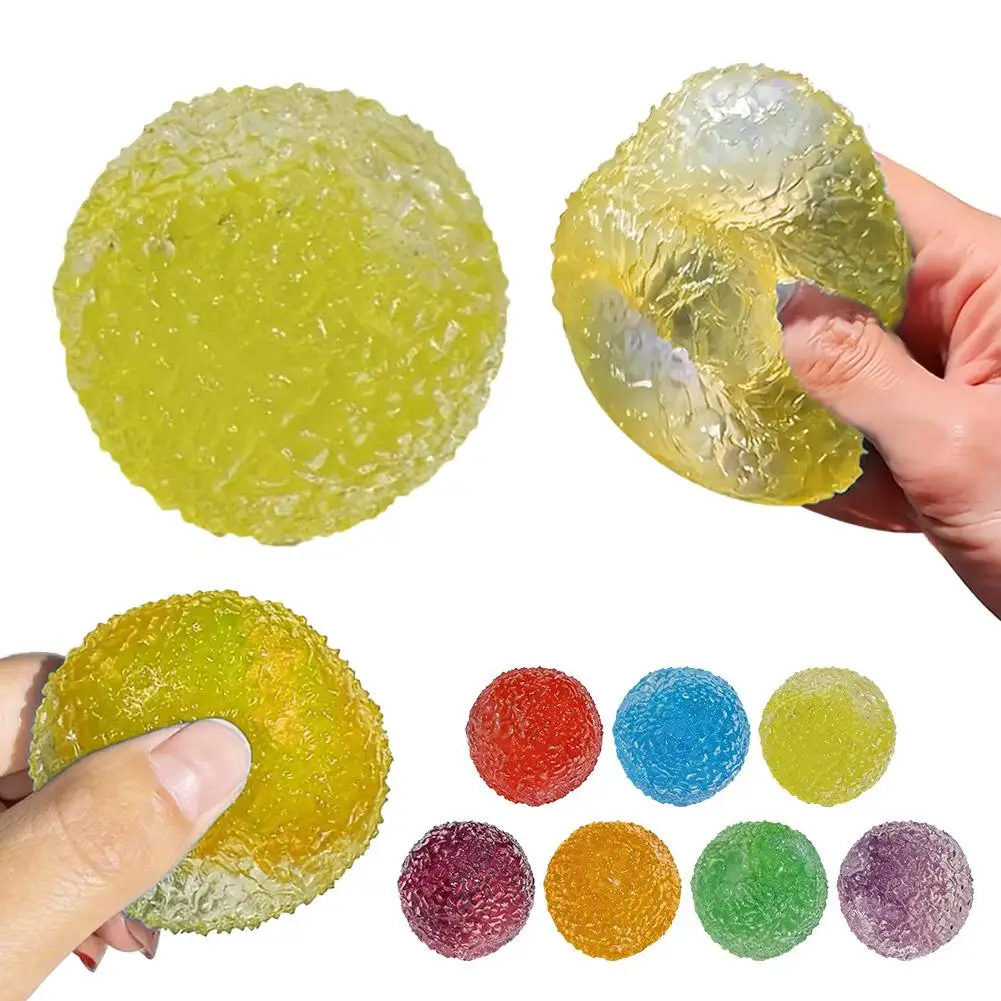 Sensorischer Stressabbau-Ball: Wiederverwendbarer Slushie-Quetschball mit Knistergeräusch, Kreatives Formbares Fidget-Knetmaterial für Alle Altersgruppen