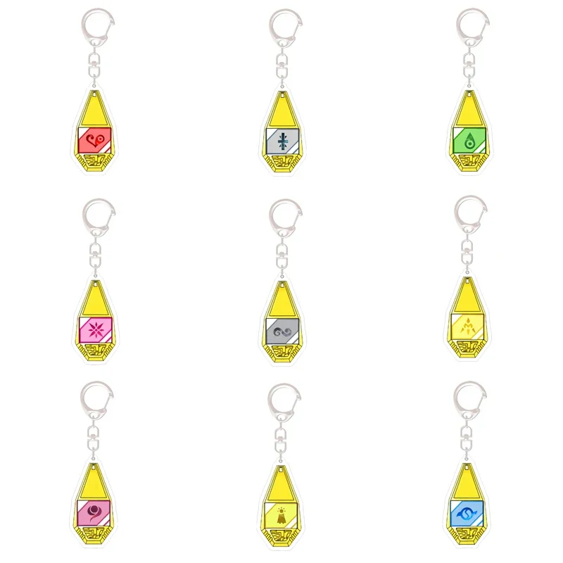 Digimon Adventure Cartoon Diamond Detect Discover Acrylic Keychain Bag Keyring Pendant Accessories Children\'s Toy Birthday Gifts