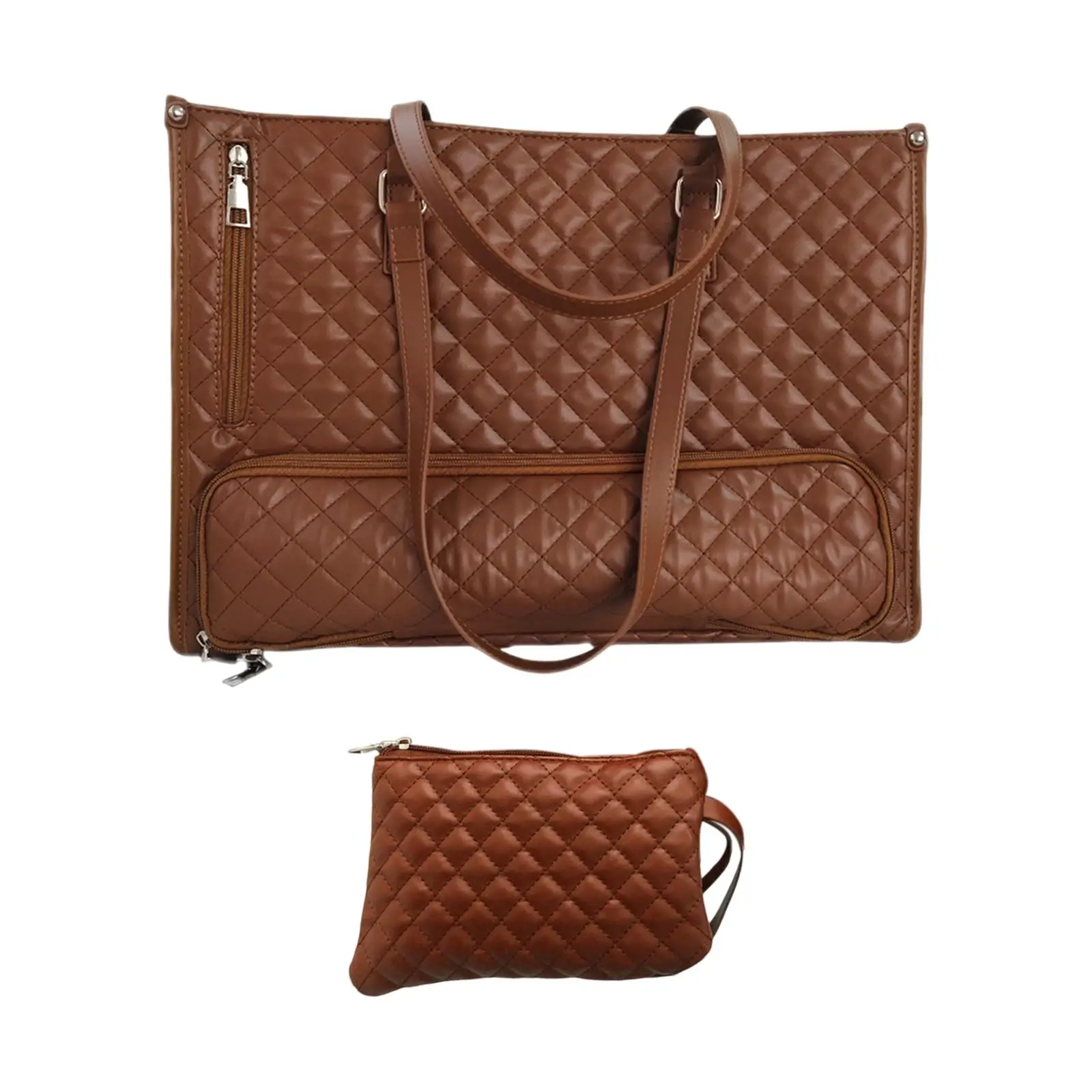 Women Tote Bag Lunch Purse Waterproof with Purse Leakproof Crossbody Tote Laptop Bag for Picnic Office Casual Travel Collage