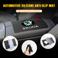 Car Anti Slip Mat Phone Holder PVC Pad Auto Interior Dashboard Silicone Sticky Pad For Skoda Fabia Superb Rapid Karoq VII Yeti