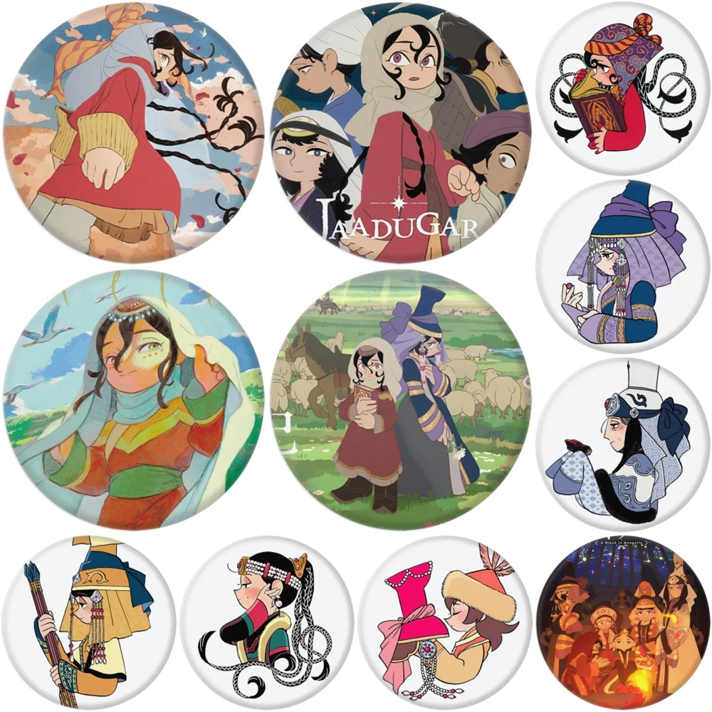 58mm Anime Jaadugar A Witch in Mongolia Cosplay COSTUME Badge Pin SPTE Tinplate Brooch﻿ Prop Gift