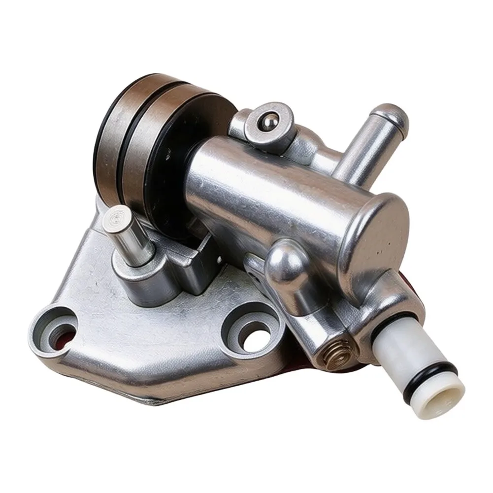for Power Tool Part Bar Chain Lubricator Silver Oil Pump Assembly Metal Construction Silver Finish High Stress Resistant