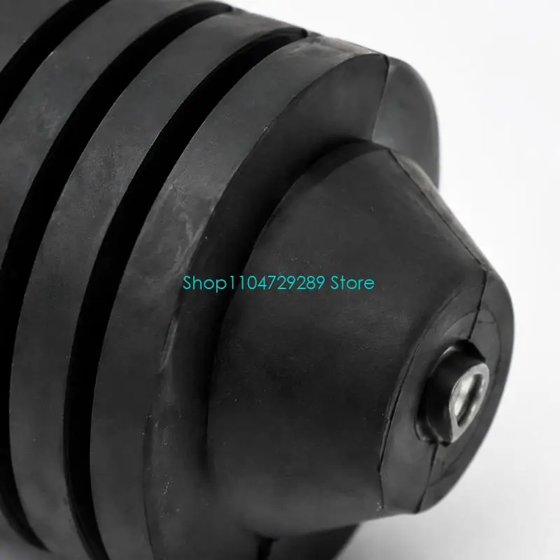 D8KE Ribbed Rubber Hood Stop Replacement Pair for the Front Hood Position, with Tapered Mounting Ends and Reference Number
