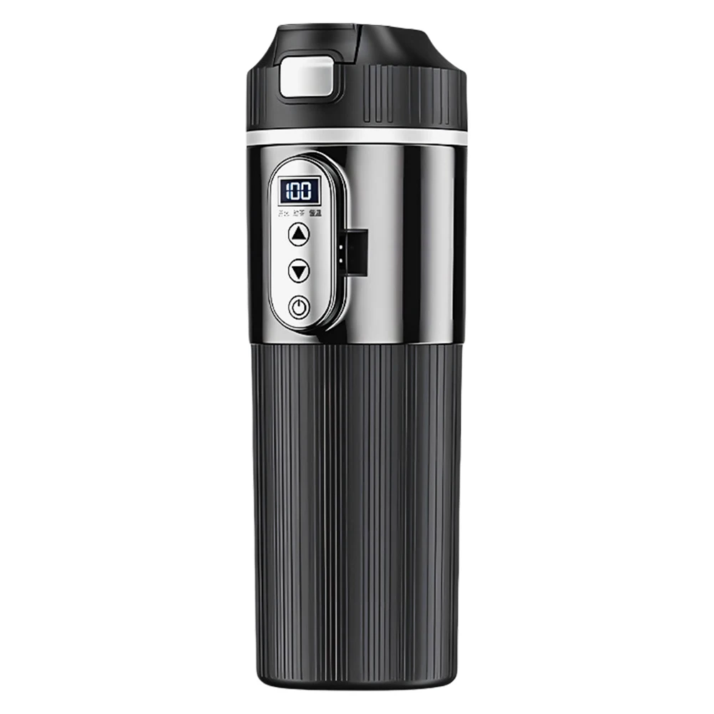 

12V/24V Car Heating Cup 500ML Stainless Steel Cup Smart Temperature Sensor Travel Coffee Mug Warmer Car Heated Smart Mug