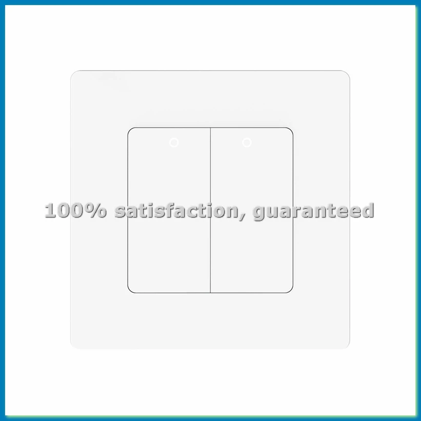 

Умный Wi-Fi выключатель света Tuya, 2-клавишный диммер, управление через приложение Smart Life, белый - ABWO