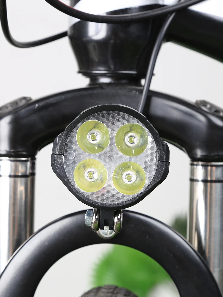 AliExpress NONE 48V Electric Bicycle Light High Brightness with Horn Electric Scooter LED Front Light Energy Saving Cycling Accessories