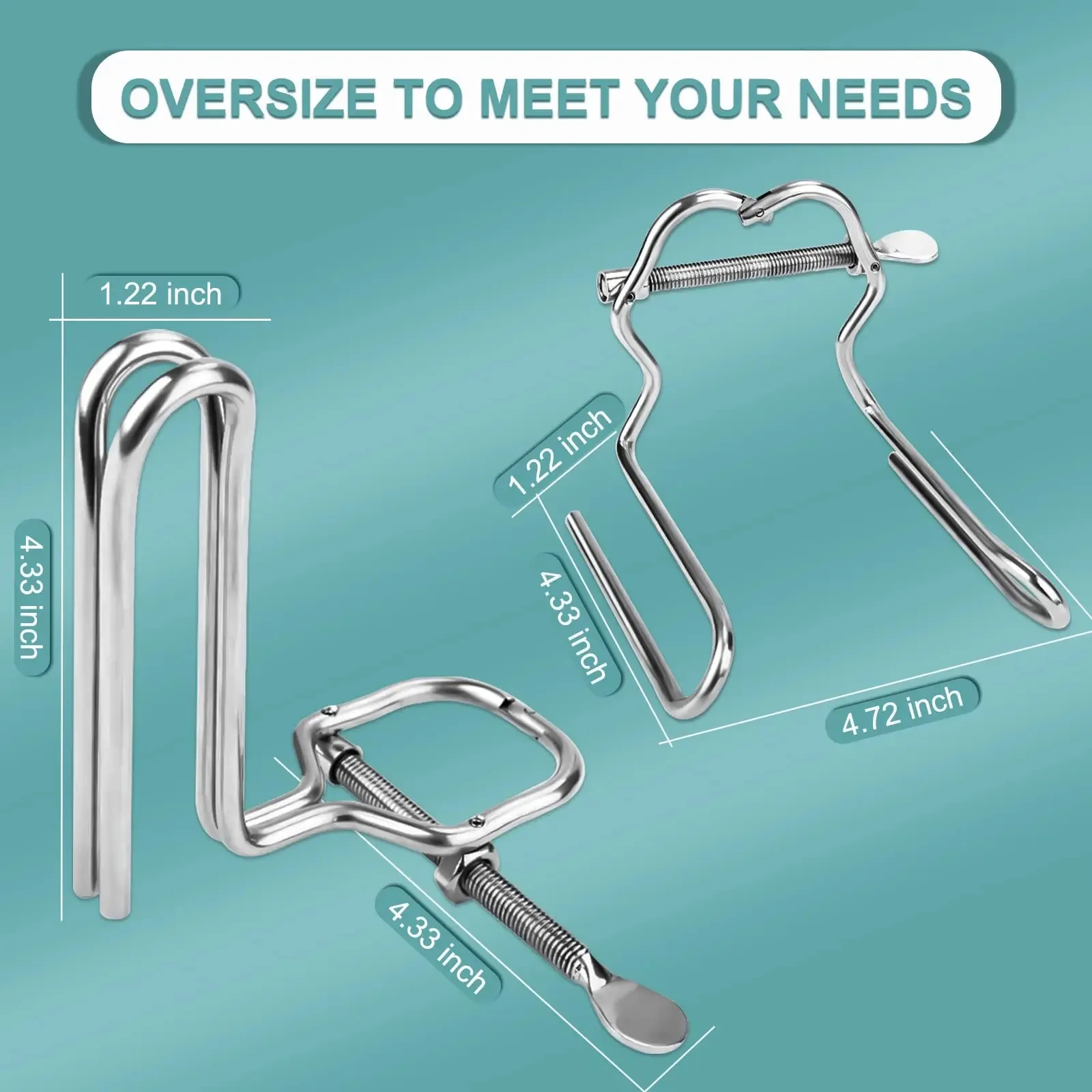 Metal Speculum Women Backyard Development Male Extreme Anal Adult Anal Dilator SM Manual Adjustment Anal Extender Sex Toys - Image 4