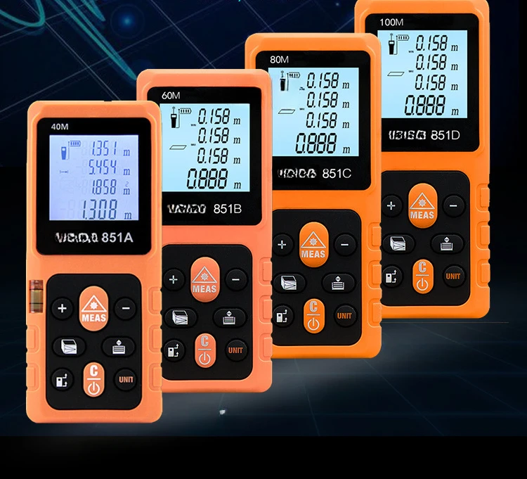 Vc851a/Vc851b/Vc851c/Vc851d Laser Rangefinder Infrared Electronic Ruler