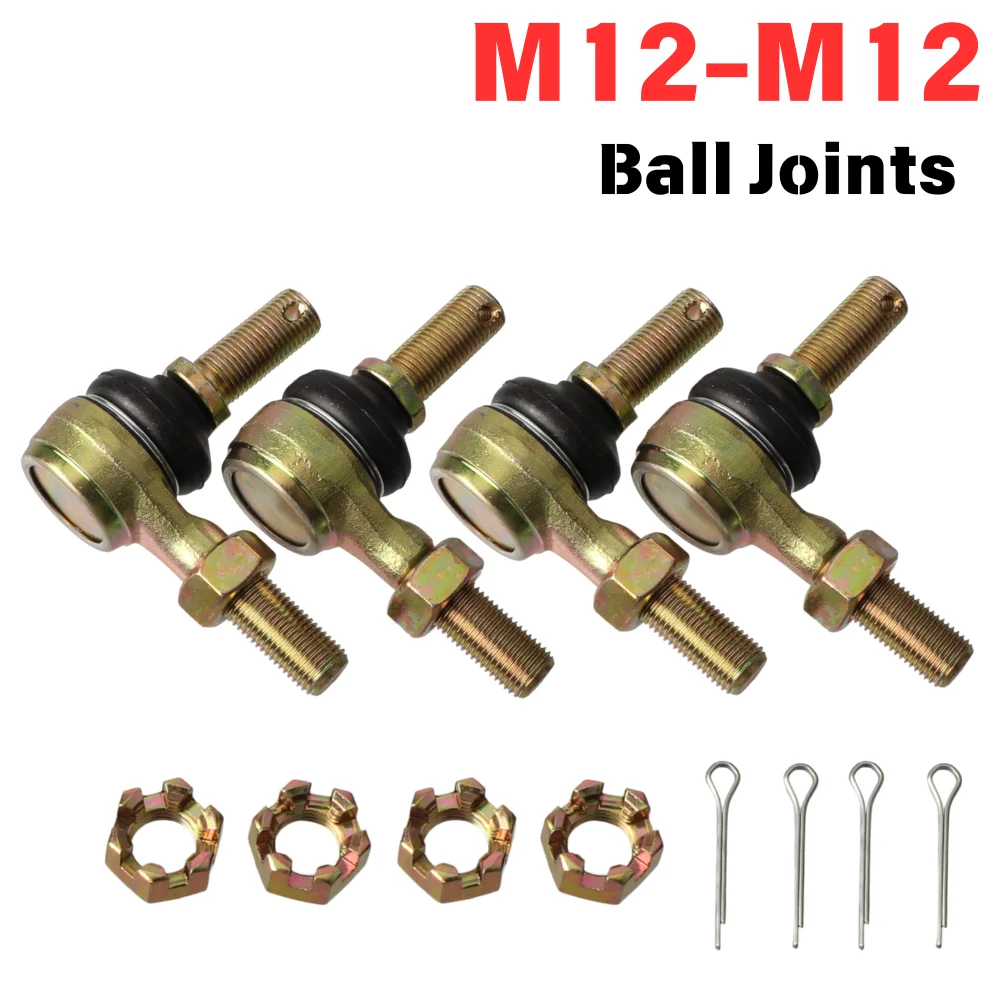 M12-M12 Tie Rod End Kits Ball Joint For China ATV 150cc 200cc 250cc 300cc Go Kart Karting UTV Buggy Quads Bike Accessories