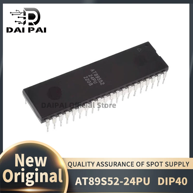 (10-20piece) 100% New Original  AT89S52-24PU AT89S52 IC DIP40  Chipset
