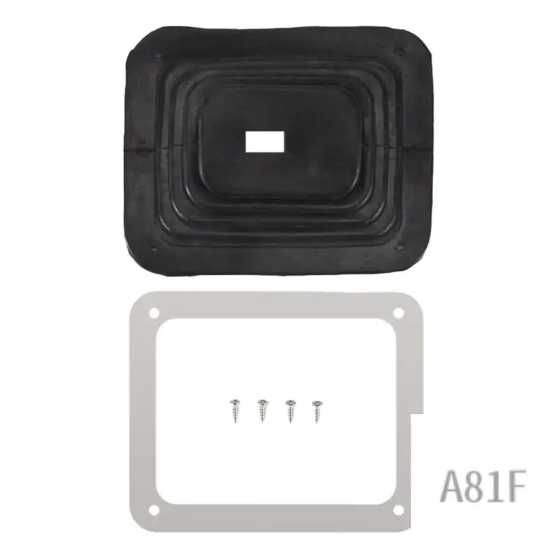 

Car Shift Dust Cover Rubber Shifter Boot With Chrome Plate 5 5/8 X 6 3/4 Manual Automatic For Hurst B&M GM350