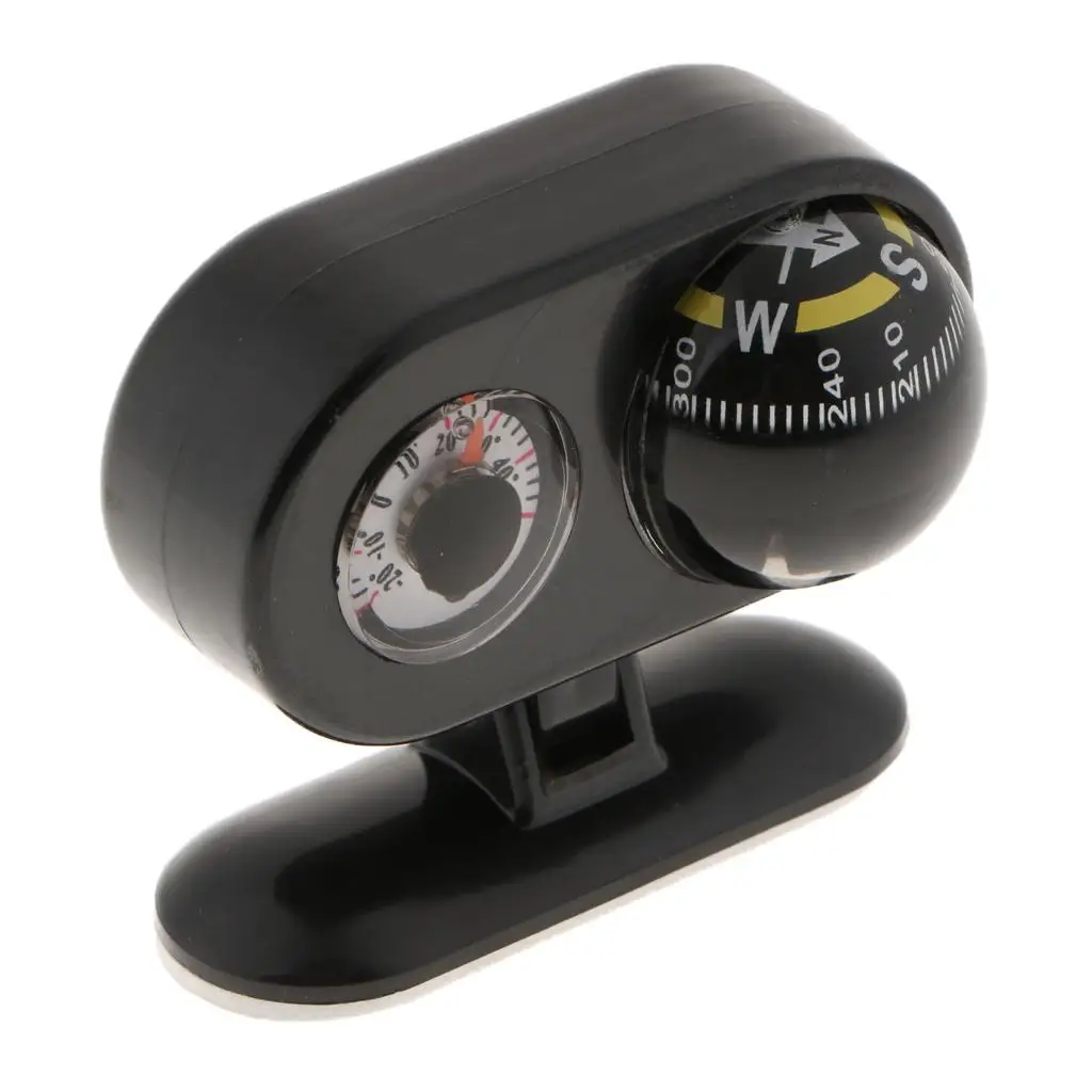 Two In Car With Thermometer for Car Interior Decoration Black