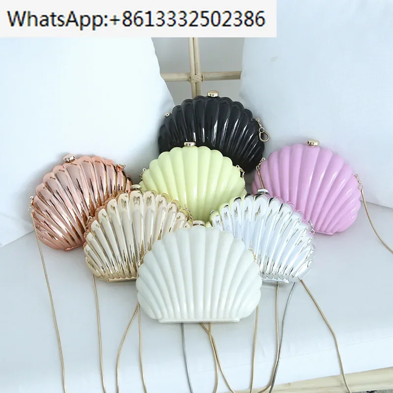 

Hot selling acrylic dinner bag, candy colored shell bag, fashionable women's handbag, party hard box bag