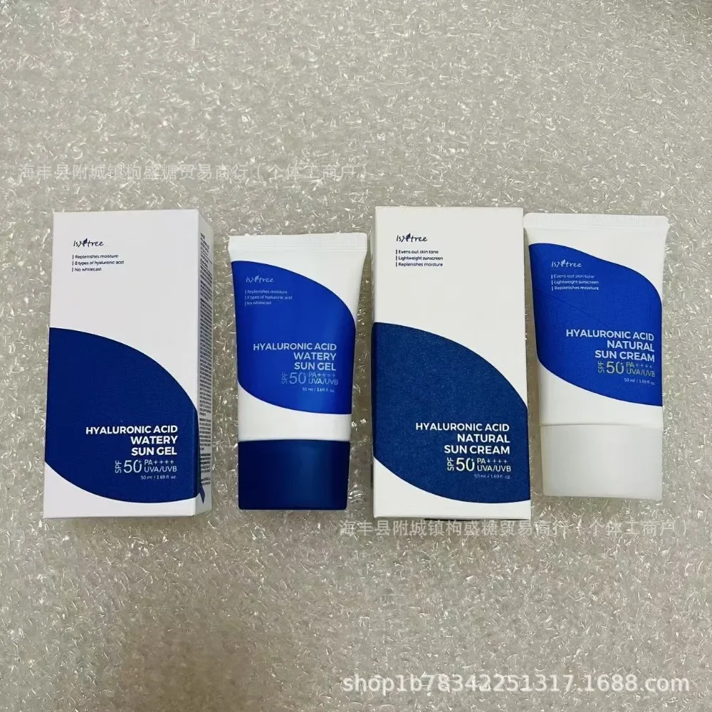 Isntree Hyaluronsäure, natürlicher Blatt-Sonnenschutz, Hyaluronsäure, erfrischend, UV-beständig, keine Spuren