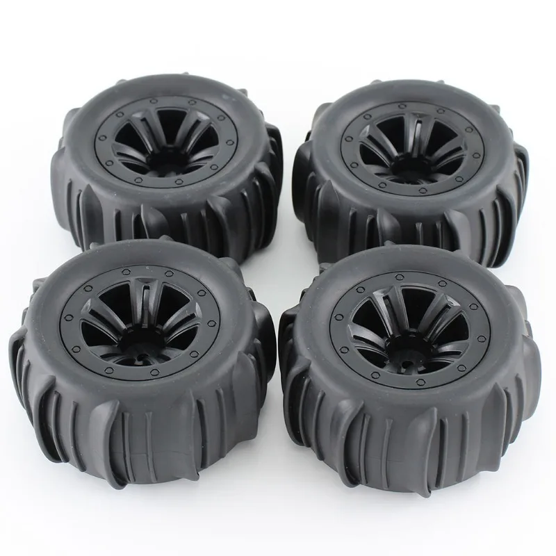 

4PCS 85mm 12mm Hex Rubber Tires Wheels for SCY 16101 16102 16103 Pro MJX Hyper Go 14210 16210 1/14 1/16 1/18 RC Monster Truck U