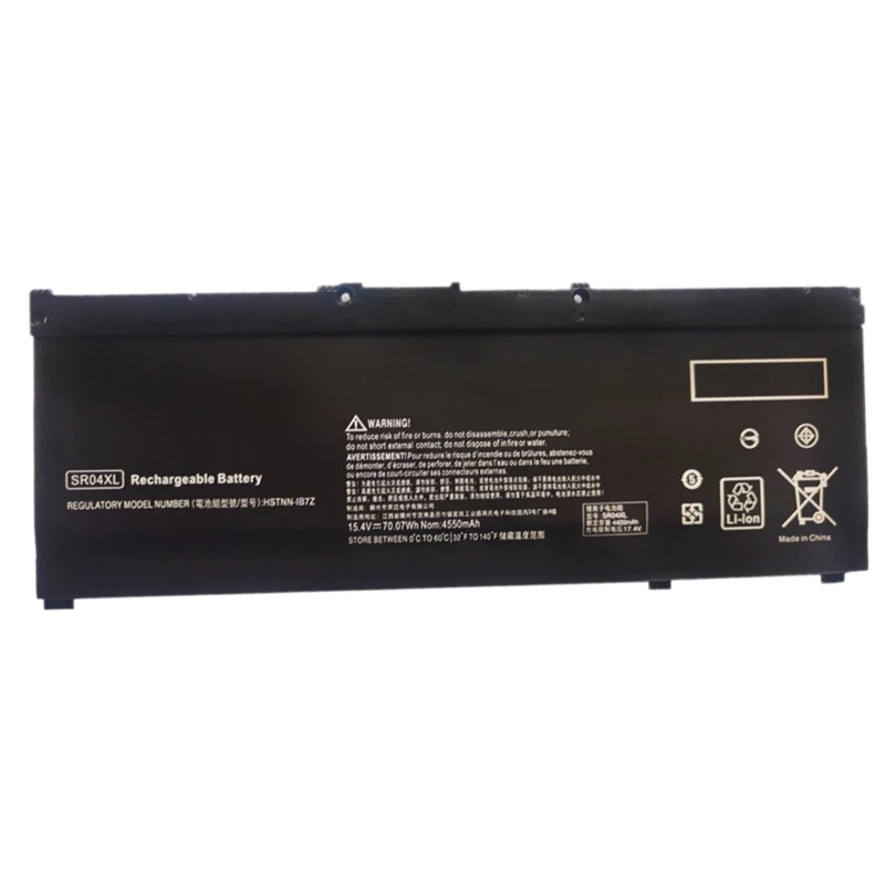 بطارية كمبيوتر محمول بديلة SR04XL 15.4 فولت 4550 مللي أمبير في الساعة لـ HP Omen 15-ce000 15-DC0000 Pavilion 15-cb000 Pavilion Gaming 15 2018