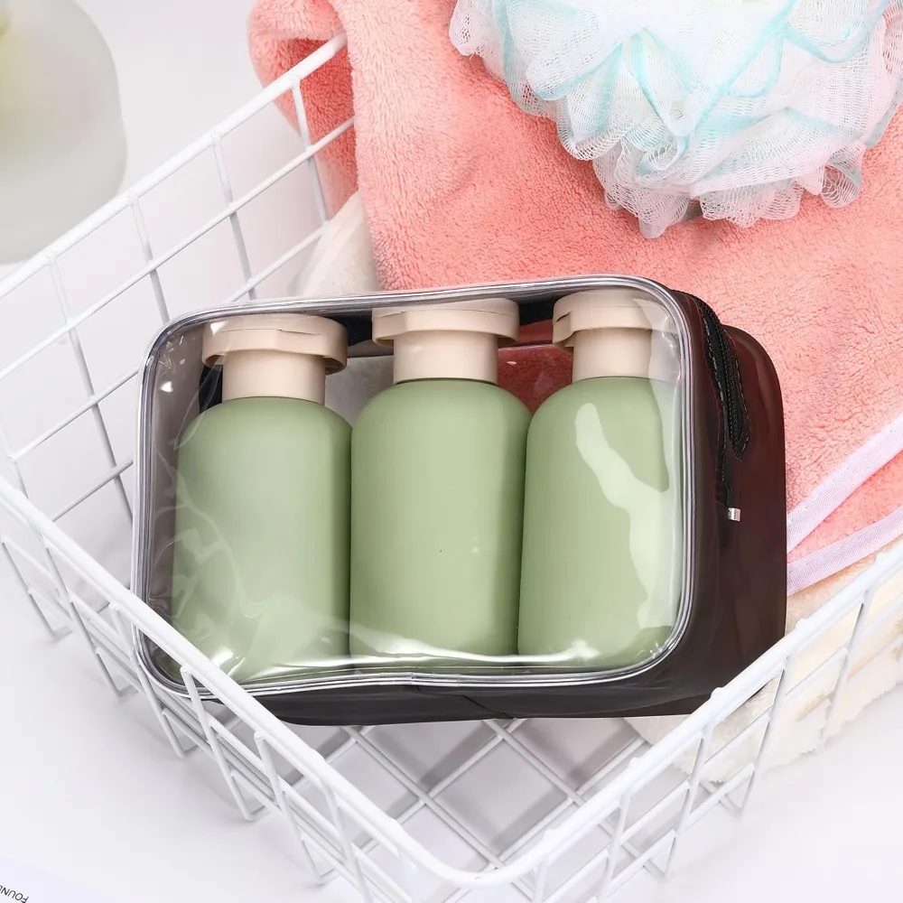 

1/3Pcs Travel Bottles Set 100ml 3.4Oz Soft Leakproof Refillable Travel Essentials for Shampoo Lotion Portable Squeeze Tubes