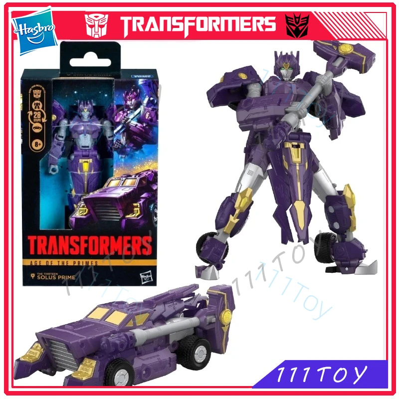 

In Stock Hasbro Transformers Classic Toys Age Of The Primes Deluxe Solus Prime Action Figure Robot Toy Collectibles Gift Hobbies