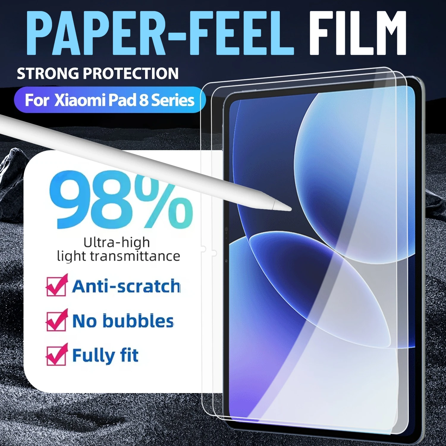 

1-3 шт. бумажная защитная пленка для экрана для планшета Xiaomi Mi Pad 8/8 Pro 2025, мягкая защитная пленка, чехол для Mi Pad8, аксессуары