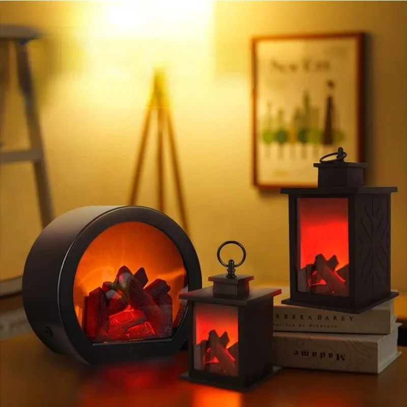 

Simulated flame fireplace atmosphere lamp