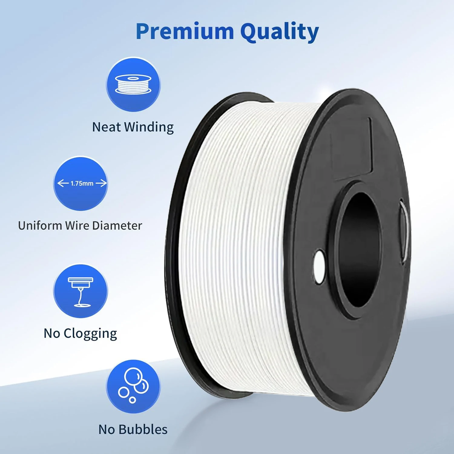 3D-Druck PLA-Filament 250g 80M Länge 1,75mm Durchmesser Premium-Qualitätsmaterialien – Detail 3
